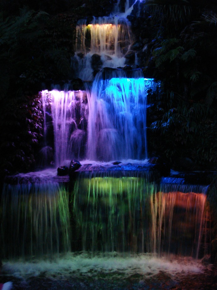 fest of light waterfall