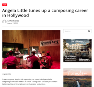IF - Angela Little Tunes Up A Composing Career in Hollywood